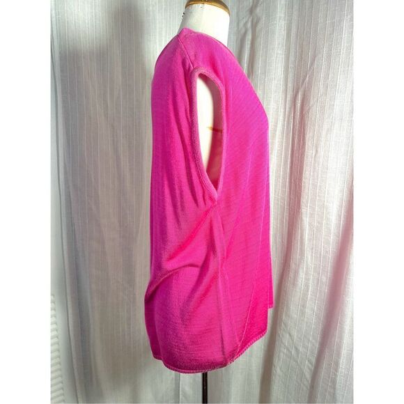 Spar Knitwear | Women’s | Sweaters | L | Vintage Raspberry Sleeveless Blouse - Picture 5 of 5